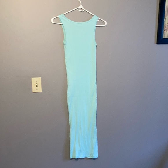 Magazine Blue Ribbed Sleeveless Bodycon Maxi Dress - Picture 5 of 9